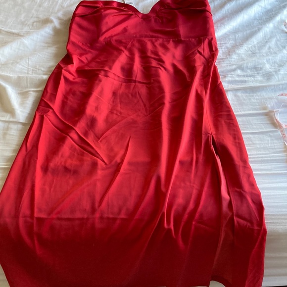 NWOT Anthropologie Mare Mare slim red midi dress - Picture 7 of 10